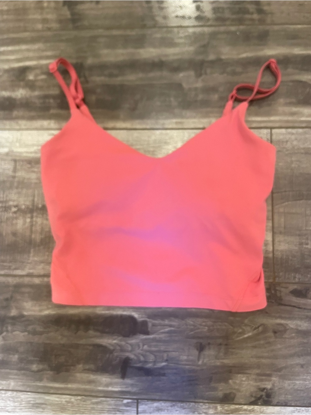 Lululemon Women's Coral Pink V-Neck Cami Tank Top